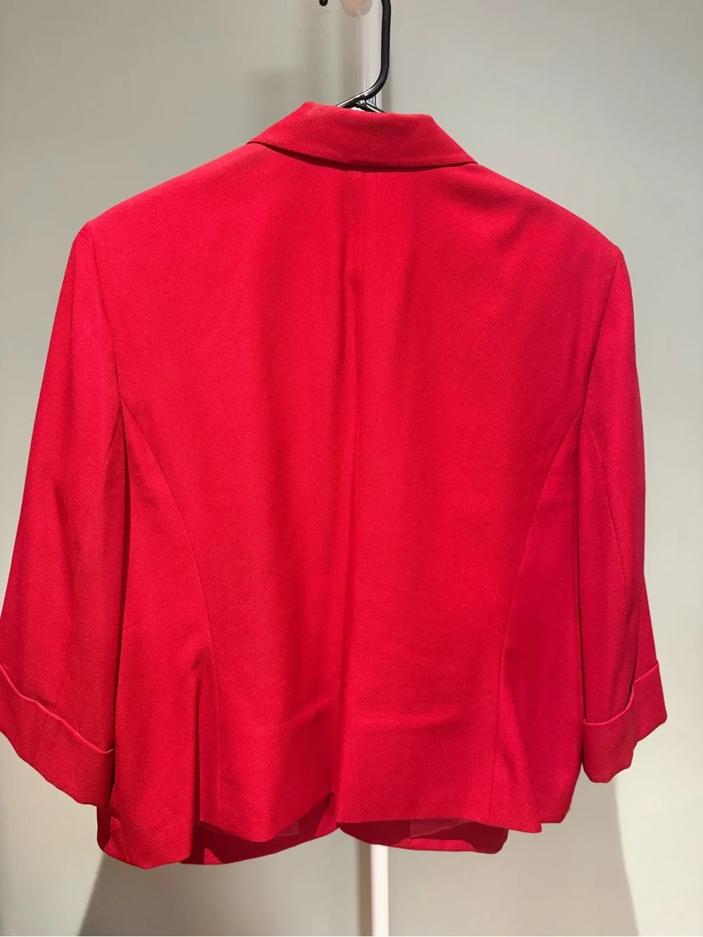 Kasper Red Open-Front Blazer